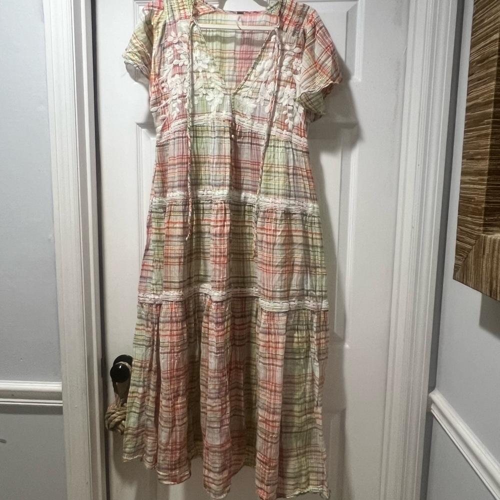 Plaid Multicolor Women's Dress